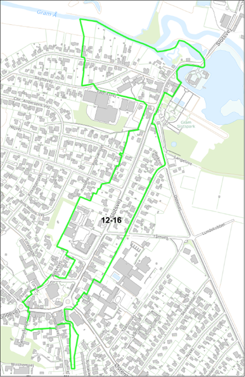 Kortoversigt over lokalplan området